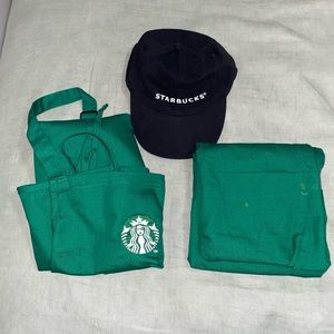 Starbucks Aprons & Hat Set